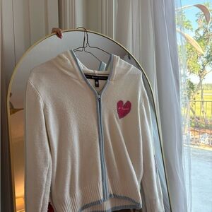 Aqua Girls x Kerri Rosenthal Cream Zipup